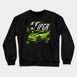 DODGE VIPER SRT 10 (GREEN) Crewneck Sweatshirt